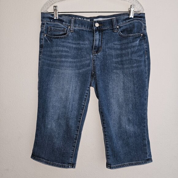 DKNY Jeans Ludlow Shorts Capris Blue Denim Pants 08 - Picture 1 of 11
